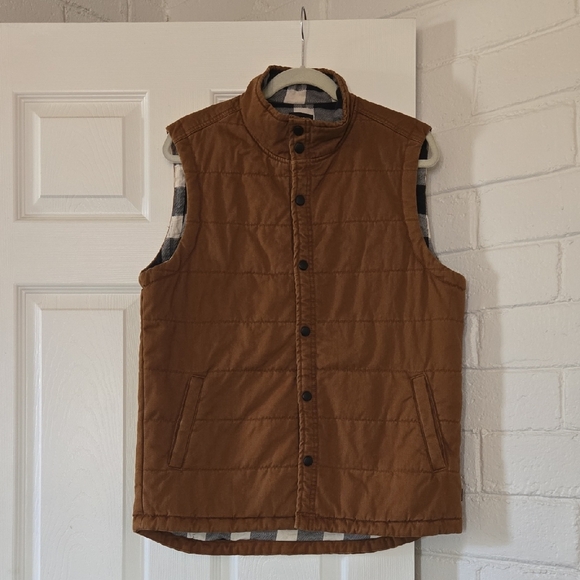 Union Other - Union Men's Brown Quilted Vest Jacket Size Medium